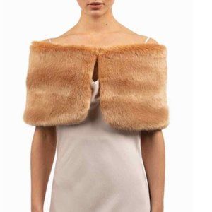 NWT Bübish Australia Sophia Faux Fur Shrug